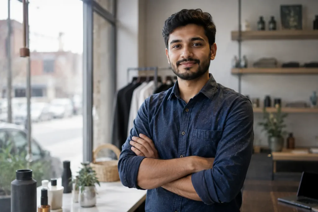 International graduate entrepreneur reviewing a business plan for the Manitoba International Student Entrepreneur Pilot PR application